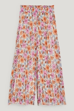 C&A A Pieghe Floral Rosa | 1564-VEFSU