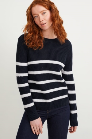 C&A Basic A Strisce Blu Scuro | 0894-FDYKI