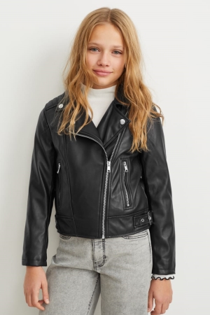 C&A Bici Faux Pelle Nere | 5167-NLWVH
