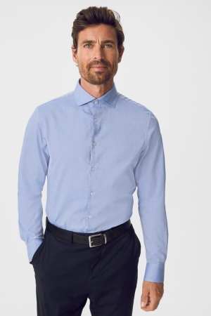 C&A Business Slim Fit Cutaway Collar Easy-iron Blu Chiaro | 6140-ONBYD