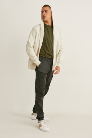 C&A Cargo Tapered Fit Lycra® Verdi Scuro | 0719-BOICW