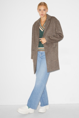 C&A Clockhouse Check Beige | 8372-YDAZJ