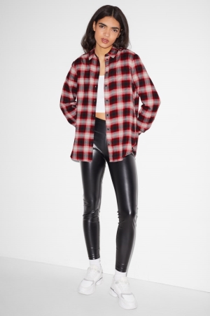 C&A Clockhouse Check Rosse Nere | 8023-YWHJZ