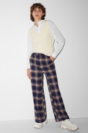 C&A Clockhouse Cloth High Vita Larghe Leg Recycled Blu | 1467-AIQEM