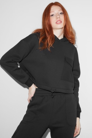 C&A Clockhouse Cropped Recycled Nere | 2537-UFBWK