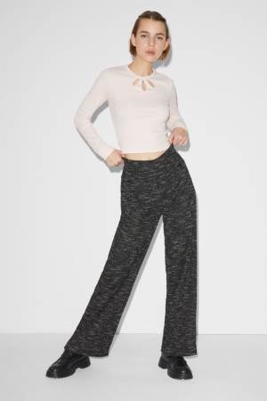 C&A Clockhouse Jersey Loose Fit Nere | 7594-VRXZP