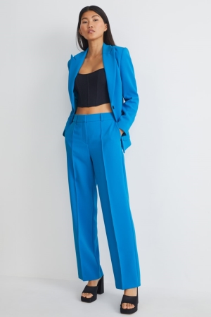 C&A Cloth High Vita Dritto Fit Recycled Blu Chiaro | 5739-XFEVS