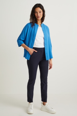 C&A Cloth Mid-rise Vita Slim Fit With Lenzing™ Ecovero™ Blu Scuro | 5820-KLGVO