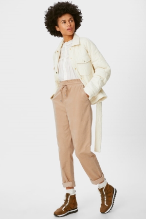 C&A Corduroy Relaxed Fit Beige | 2064-PBRCV