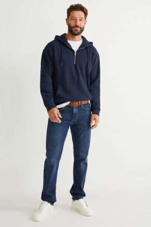 C&A Dritto Organic Cotone Blu Blu Scuro | 2496-RWPZE