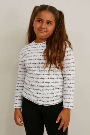 C&A Extended Sizes Multipack Of 4 Long Sleeve Bianche | 5127-GUKCA