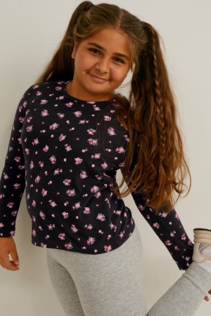 C&A Extended Sizes Multipack Of 5 Long Sleeve Nere | 3425-XJIDL