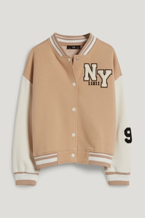 C&A Extended Sizes Zip-through Beige | 7940-TCNOB