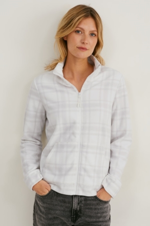 C&A Fleece Check Bianche | 8563-AHBCK
