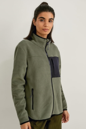 C&A Fleece Hiking Thermolite® Ecomade Recycled Verdi | 5301-BGUJO