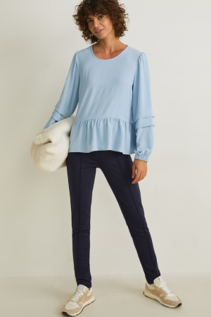 C&A High Vita Dritto Fit Blu Scuro | 2854-RYSJB