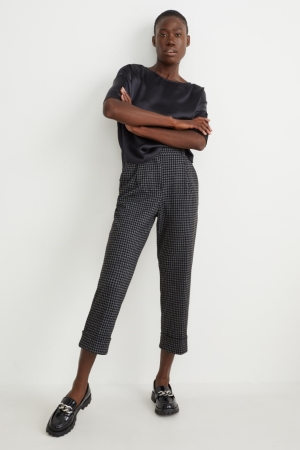C&A High Vita Tapered Fit Grigie Scuro | 8042-GQDBP