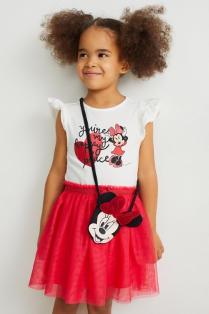C&A Minnie Mouse Set And Bag 2 Piece Rosa | 5917-JSWMF
