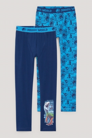 C&A Multipack Of 2 Jurassic World Long Pants Blu Scuro | 9536-XMHPO