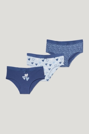 C&A Multipack Of 3 Briefs Organic Cotone Blu Scuro | 7904-FHIMA