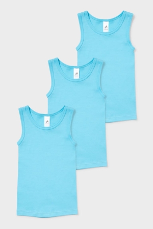 C&A Multipack Of 3 Vest Organic Cotone Verde Acqua | 3709-CULTP
