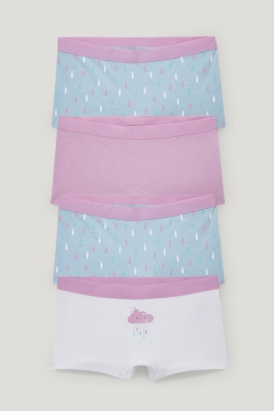 C&A Multipack Of 4 Organic Cotone Blu Chiaro | 7825-RBLFK