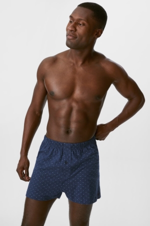 C&A Multipack Of 5 Boxer Jersey Organic Cotone Blu Scuro | 9846-CORXA