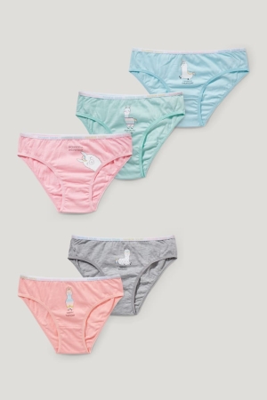 C&A Multipack Of 5 Briefs Organic Cotone Blu Chiaro | 3461-QPKIR
