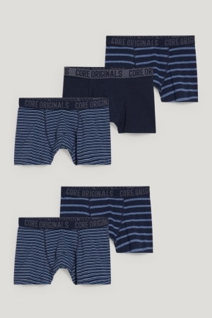 C&A Multipack Of 5 Trunks Organic Cotone Blu Scuro | 0279-IPKWG