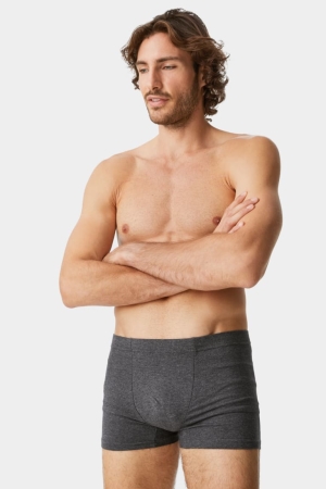 C&A Multipack Of 5 Trunks Organic Cotone Lycra® Nere Grigie | 3984-HQFCX