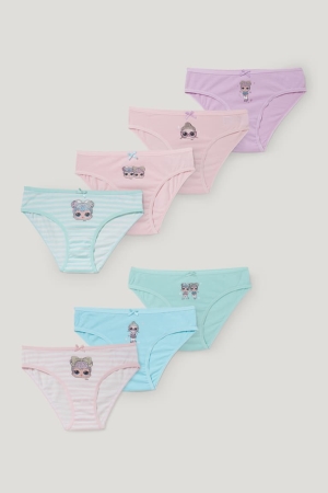 C&A Multipack Of 7 L.O.L. Surprise Briefs Organic Cotone Menta Verdi | 6928-WJLAE