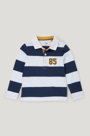 C&A Polo A Strisce Blu Scuro | 9176-BGIQD