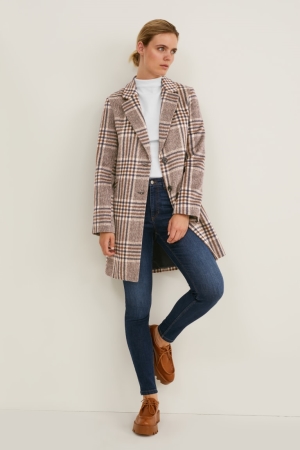 C&A Recycled Check Beige | 8309-MNXPJ