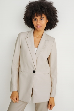 C&A Regular Fit Faux Pelle Bianche | 1279-ARBMN