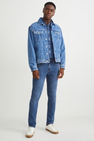 C&A Slim Lycra® With Recycled Polyester Blu | 0684-TAMKY