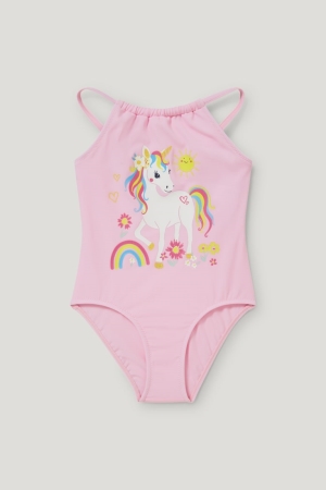 C&A Unicorn Swimsuit Lycra® Xtra Life™ Rosa | 8146-YLEGU